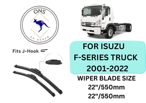 WIPER BLADES FOR ISUZU F-SERIES TRUCK 2001-2022 - Picture 1 of 4