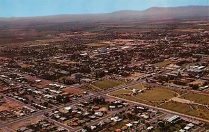 Mesa East Side Birdseye Aerial View Mesa, AZ Vtg 1960's Petley Postcard - Picture 1 of 2