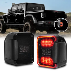 Luces traseras LED para Jeep Gladiator JT 2020 2021 luces traseras ahumadas freno reversa - Imagen 1 de 14