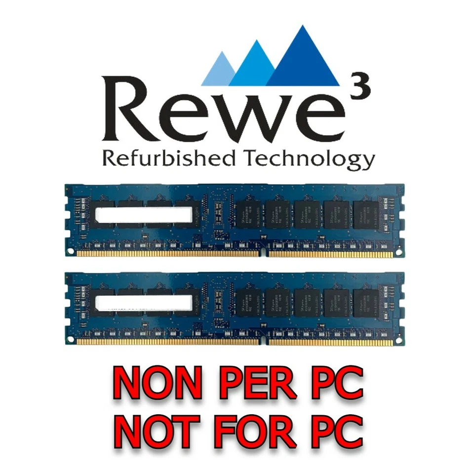 Kit RAM 16GB (2x8Gb) PC3-12800R 2Rx4 HYNIX Registered ECC  * NON PER PC ! * - Immagine 1 di 1