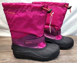 Columbia Women’s Powderbug Forty Pink Snow Boots Size 7 - Picture 1 of 9