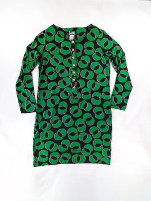 Vestido para mujer 8 DIANE VON FURSTENBERG DVF verde estampado de manzana Foto 1 de 4