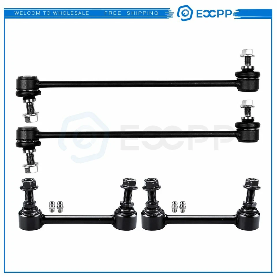 For Volvo XC70 & Volvo XC90 03-13 Set 4 Rear Front Sway Bar Link Suspension Kit - Imagem 1 de 4