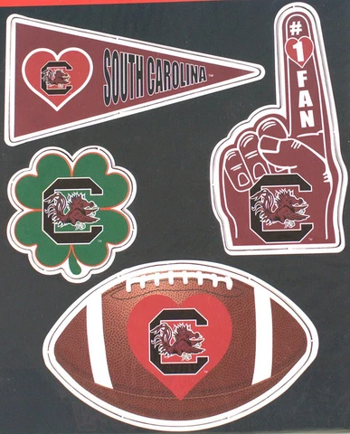 South Carolina Gamecocks 4 piece Magnet Set Cover