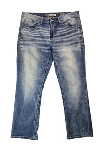 BKE Buckle Jake Straight Leg Blue Denim Jeans Herren 36R 36x31 RN75720 - Bild 1 von 6