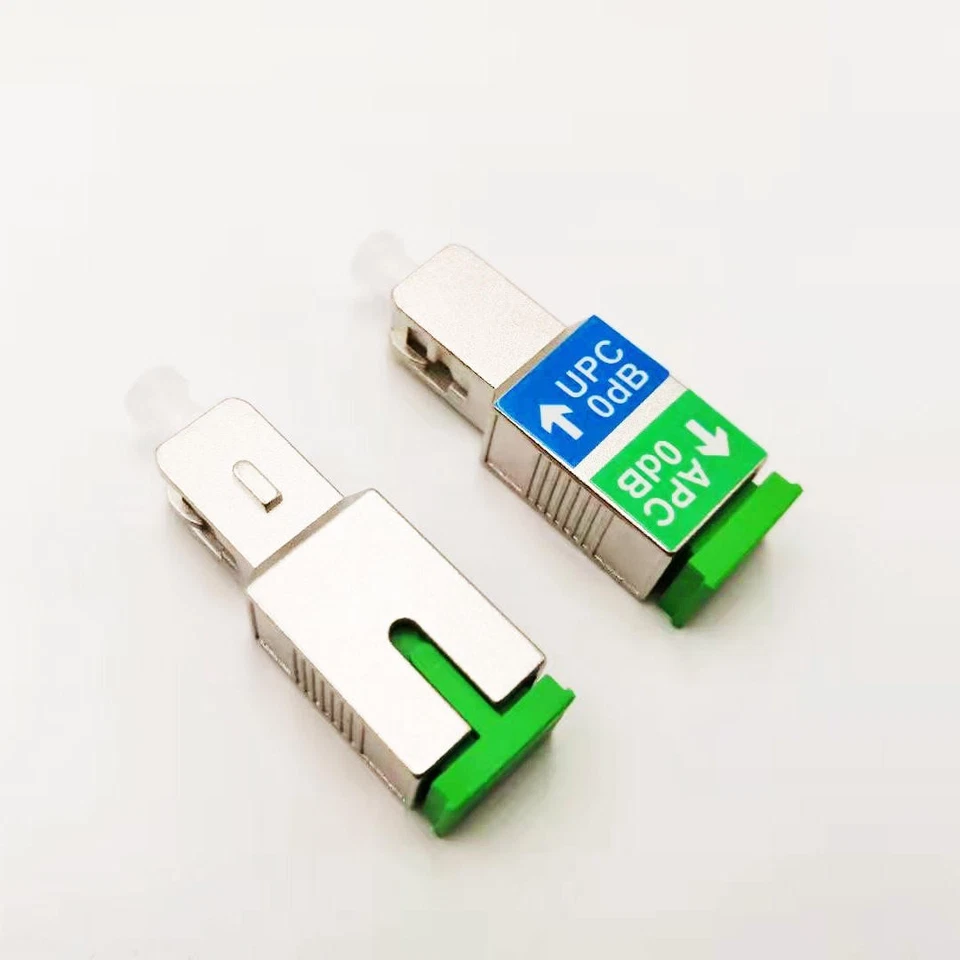 SC/UPC Male Transfer SC/APC Female Single Mode Simplex Hybrid Converter Adapter - Image 1 of 4