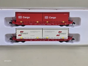 Spur N Hobbytrain H23765 Containertragwagen 2-teilig in OVP - Bild 1 von 14