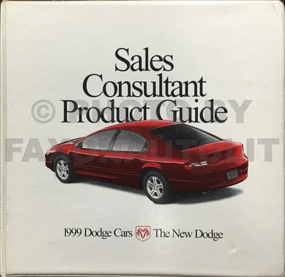1999 Dodge Auto Sales Consultant Prodotto Guida Venditore Album - Immagine 1 di 2