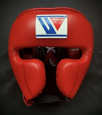 Authentic Winning FG-2900 Boxing Headgear Size L Red - Image 1 of 2