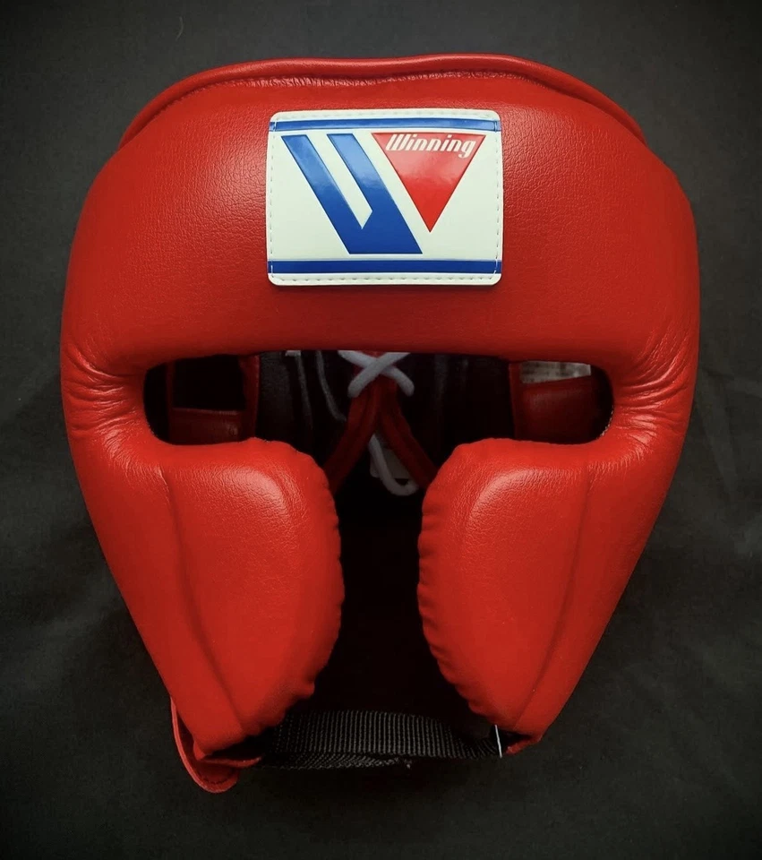 Authentic Winning FG-2900 Boxing Headgear Size L Red - Image 1 of 2
