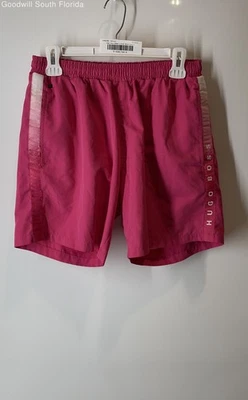 Bañador Pantalones Cortos Hugo Boss Para Hombre Rosa Seabream Pull-On Talla Pequeña Foto 1 de 4