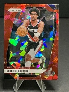 2024-25 Panini Prizm Scoot Henderson Red Ice #94 Trail Blazers - Picture 1 of 2