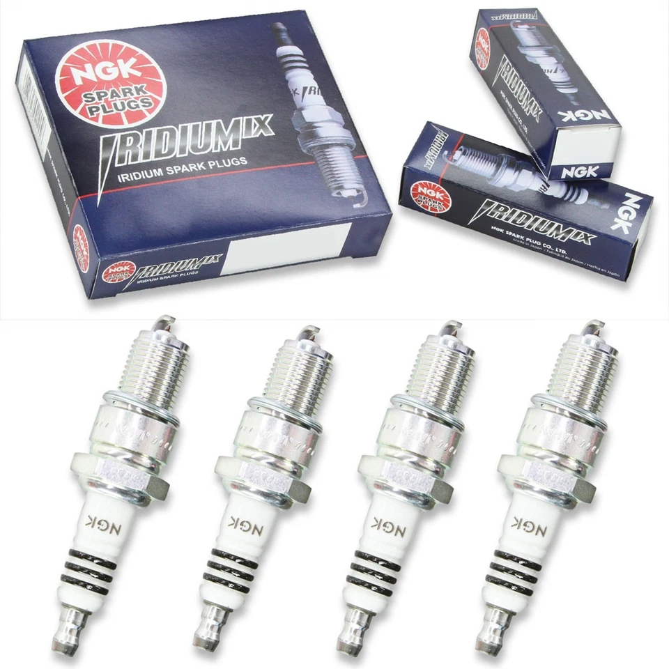 4 pcs NGK Iridium IX Spark Plugs for 1989-1991 Lotus Esprit 2.2L L4 - Engine us - Image 1 of 4