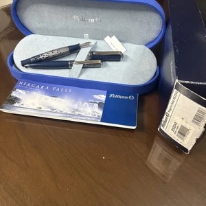 Pelikan 2007 Niagara Falls Limited Edition Set M640 Fountain Pen & Pen New Rare - Picture 1 of 23