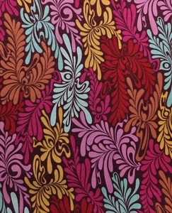Tula Pink FreeSpirit Fabric Moonshine Camo Deluxe Pink Red PWTP057 21" x 42" - Picture 1 of 4