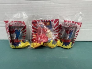 New Vtg 1997 Lot Of 3 SUPERMAN Burger King Kids Club Meal Toys SEALED - Picture 1 of 2