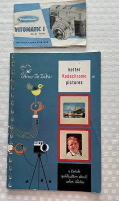 KODAK HOW TO TAKE BETTER KODACHROME PICTURES GUIDE, 32 PAGES, + Vitomatic 1 DsVa - Image 1 of 4