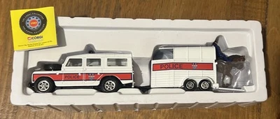 Corgi 60001 Police Gift Set Land Rover, Horse  Trailer. Very Scruffy Outer Box - Image 1 of 3