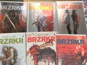 BRZRKR 1-6 FOIL COVERS HIGH GRADE BOOM STUDIOS KEANU REEVES OPTIONED COMICS [k] - Picture 1 of 8