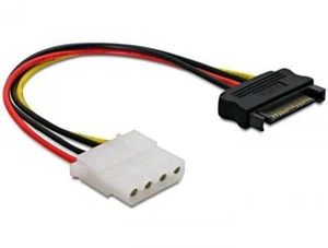 Adaptateur cordon MOLEX Femelle SATA Mâle - Convertit fiche SATA en fiche MOLEX - Imagen 1 de 1