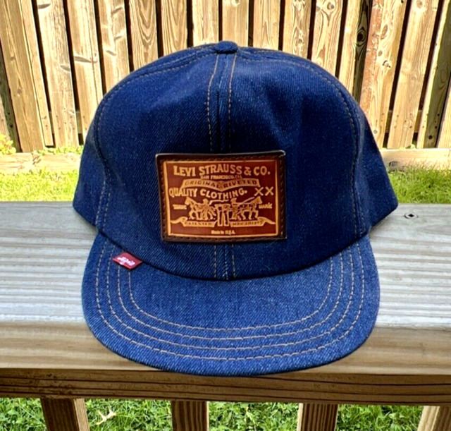 Louis Vuitton Custom Vintage Baseball Cap Blue Denim RARE LV Snapback Dad  Hat