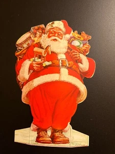 (3)Vintage Santa Claus Bank Christmas Club Paper Die-Cut The Provident Bank - Picture 1 of 2