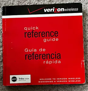 Verizon Wireless Quick Reference Guide User Guide for Treo 700p Smartphone-232pg - Zdjęcie 1 z 6