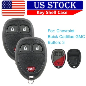 2 For Chevy Silverado Suburban GMC Sierra Yukon Remote Key Fob 3b Shell Case - Picture 1 of 11