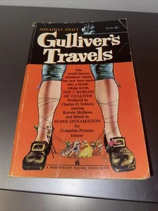 GULLIVER'S TRAVELS 1960 Jonathan Swift fantasy adventure, vintage paperback book - Picture 1 of 5
