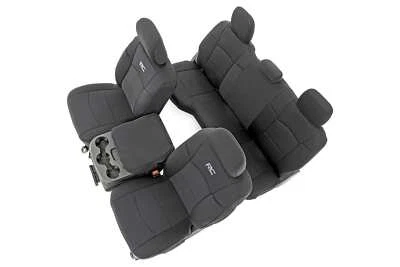Fundas de asiento delanteras y traseras de neopreno Rough Country para Ram 2500 - 91043 2019-2025 Foto 1 de 4