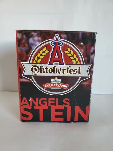 Los Angeles Anaheim Angels Oktoberfest Stein Glass NIB 2014 SGA ~ Cover