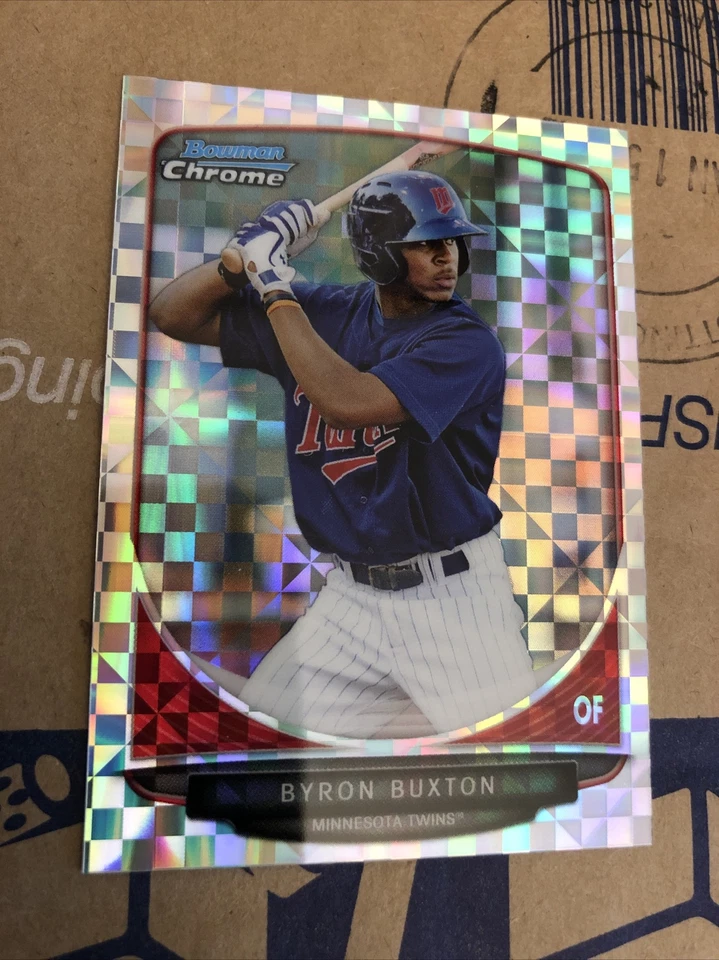 Byron Buxton 2013 bowman chrome refractor mini 45/100 - Image 1 of 4