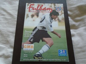 Fulham v Chesterfield Nationwide League Division 2 Programme 1/11/97 - Picture 1 of 1