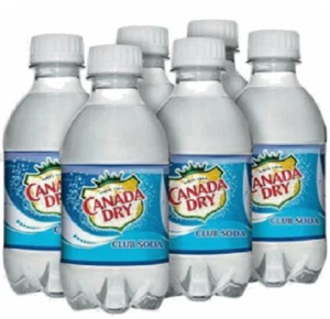 Canada Dry Club Soda, 10 flüssige Unzen Plastikflaschen, 6er Pack - Bild 1 von 1