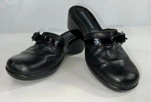 Tommy Hilfiger Allison Clog Mule 2” Wedge Heels Black Women SZ 5.5M - Picture 1 of 10