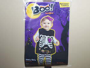 Boo! Skelly Belly Skeleton Halloween Costume Candy Infant Size 12-24M **NEW**