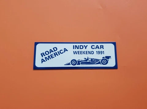 Road America Dash Plaque 1991 CART PPG Indy Car Road Races, Elkhart Lake Wis Cover