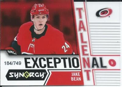2018-19 Upper Deck Synergy JAKE BEAN Rookie Exceptional Talent 184/749  #ET-12 - Image 1 of 2