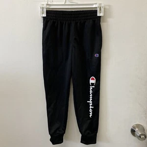 NWOT- Champion Boys Black Logo Sweatpants - Picture 1 of 3