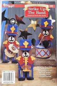 Needlecraft Shop Weihnachtsschmuck Kunststoff Leinwand Kit BÄREN Strike Up The Band - Bild 1 von 2