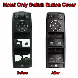 For Mercedes-Benz W204 C-Class Car Parts 4xPower Window Switch Button Cap Cover - Picture 1 of 11