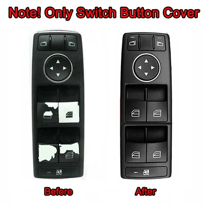 For MercedesBenz W204 C-Class Car Parts 4x Power Window Switch Button Cap Cover - Image 1 of 4