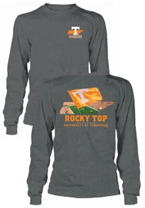 Camiseta Tennessee Volunteers Para hombres Universidad Bandera Ondeando Prenda para el torso Rocoso Mangas Largas - Imagen 1 de 7