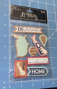 The Paper Studio La Petites Delaware 3D Stickers, #1024223 - Picture 1 of 2