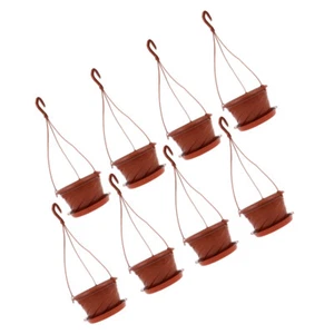 8 Sets Plant Pot Hanging Garden Flower Planter Bucket - Picture 1 of 12