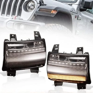 Fender Flares Lights for JL, LED Sequential Flashing Turn Signal with DRL - Picture 1 of 7