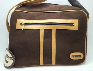 Borsa a tracolla vintage Gateway stile bagaglio 516 marrone marrone marrone chiaro - Foto 1 di 11