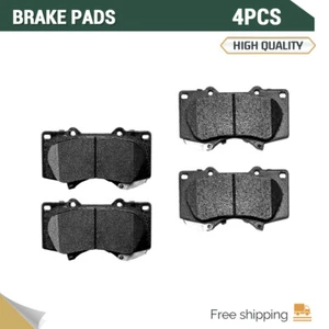 Front Ceramic Disc Brake Pads Set of 4 for 2004 2005 2006 Toyota Tundra Sequoia - Picture 1 of 6
