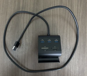 UGREEN USB Card Reader USB 3.0 Hub 3 Ports with SD TF MS M2 Card Adapter - Picture 1 of 4