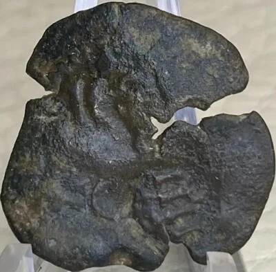 1654 Maravedis Spanish Empire Coin Pirate Era Counterstamp Countermark - Image 1 of 4